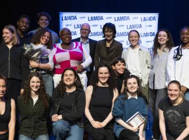 Participants at LAMDA's Poetry Night 2024