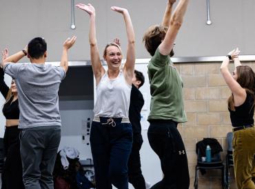 Participants in a LAMDA Actor Refresh class