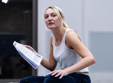 A LAMDA Actor Refresh participant holding a script